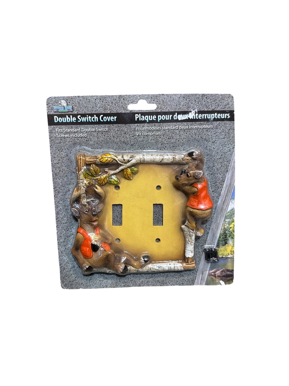 New Rivers Edge Double Light Switch Cover Hunters Deer Hunting Decor